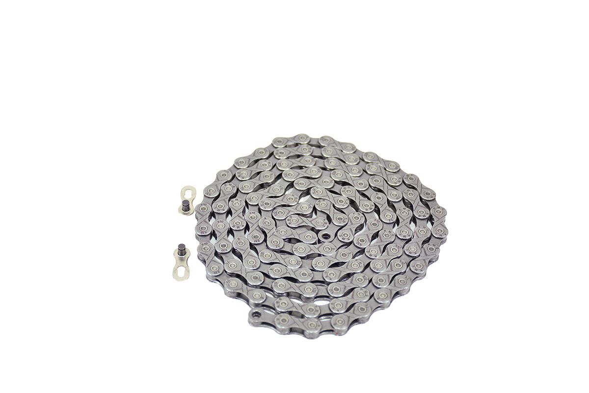 Цепь KMC X10 118L FOR 10-SPD,на 10 передач,б\упак.серебристый Цепь KMC X10 118L FOR 10-SPD,на 10 передач,б\упак.серебристый